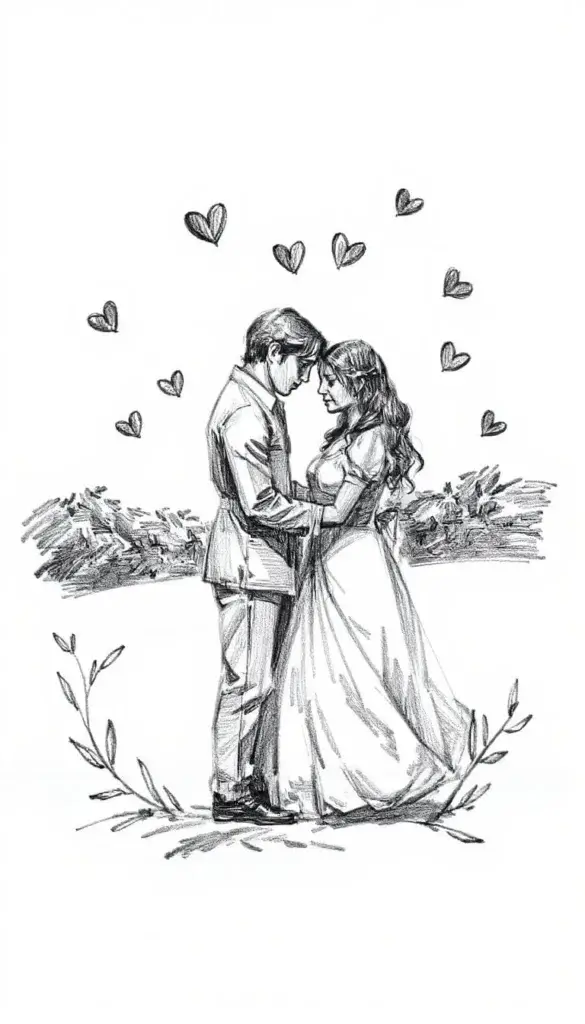 Human pencil drawing easy and beautiful images