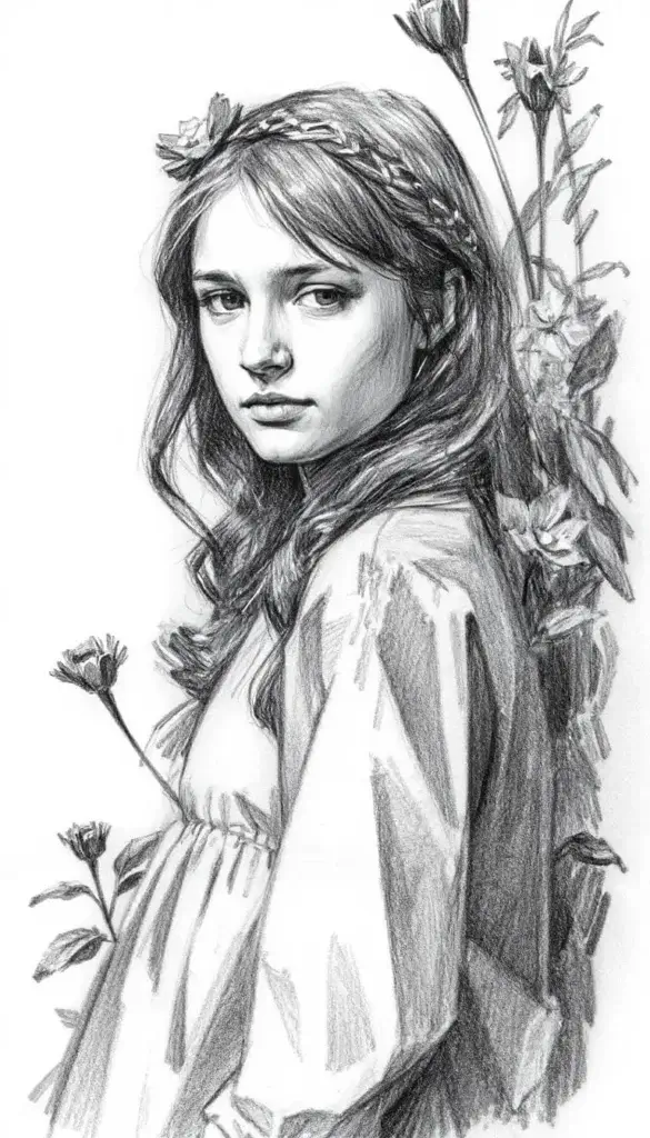 Human pencil drawing easy and beautiful images