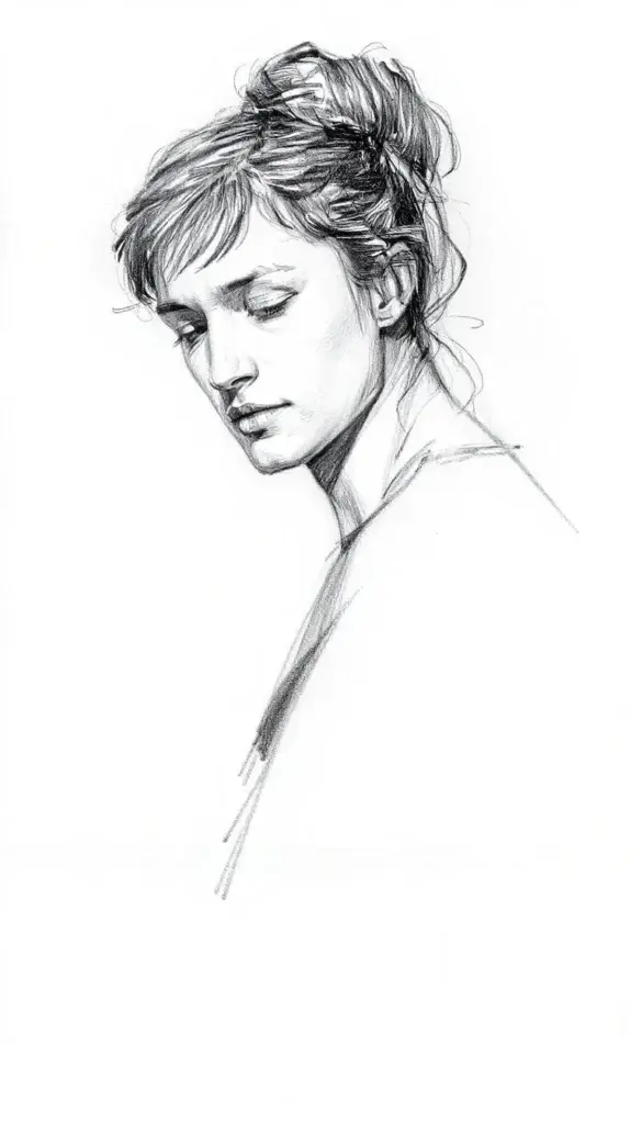 Simple pencil drawing images wallpaper cute and beautiful