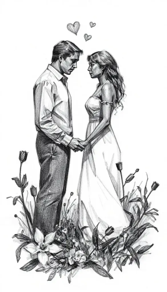 Simple pencil drawing images wallpaper cute and beautiful