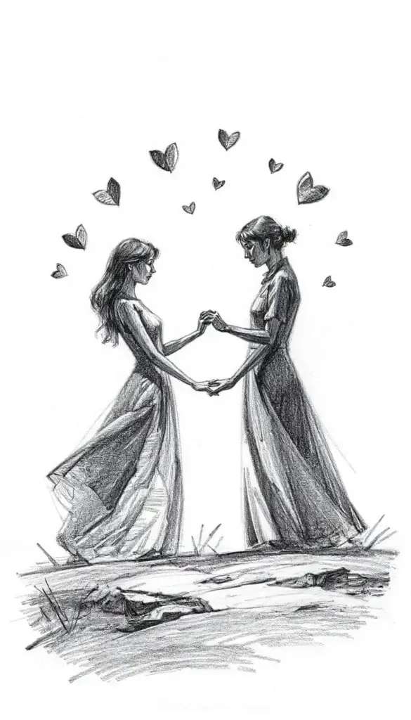 Simple pencil drawing images wallpaper cute and beautiful