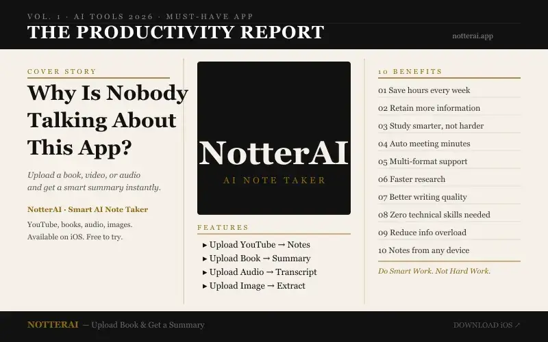 10+ Benefits A Smart Note Taker App Upload Book/YouTube Video & Get a Summary 5 10+ Benefits A Smart Note Taker App Upload Book/YouTube Video & Get a Summary